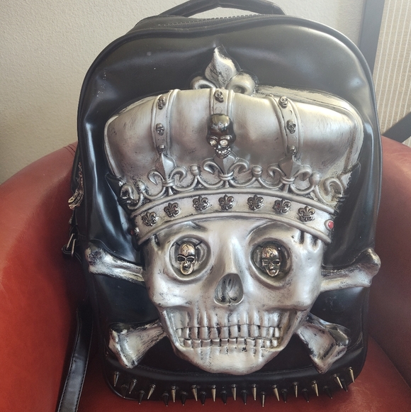Gothic Skeleton Backpack - Picture 3 of 16